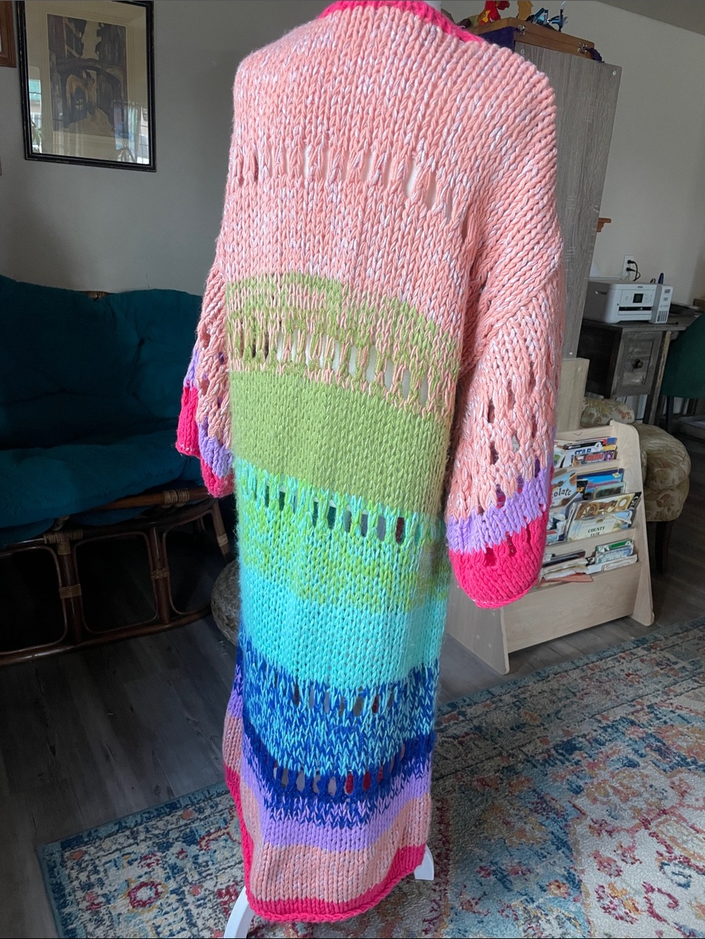 Colorful Maxi Cardigan - Picture 2 of 4